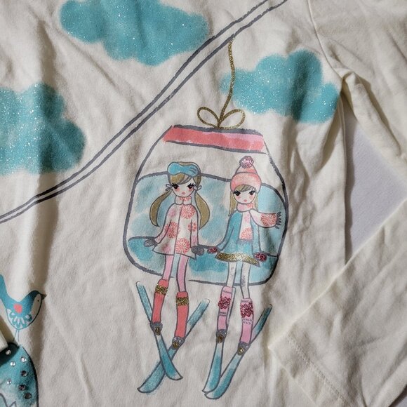 Gymboree Snowflake Glamour size 8 Girls shirt NWT - Picture 3 of 3